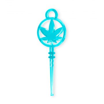 Kush Key Pipe Poker | Leaf | Blue