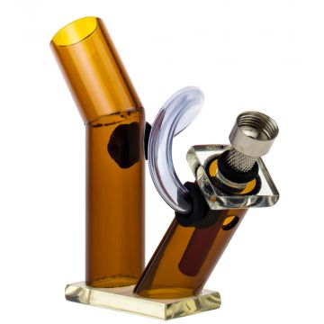 Acrylic Bong Double Chamber | Various Colors - Right Side View 