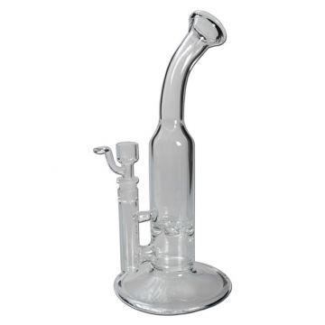 Glass Mini Bong with Turbine Disk Perc 