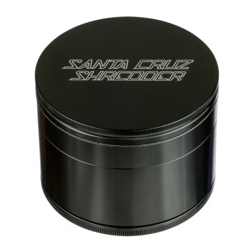 Santa Cruz Shredder - Jumbo Aluminum Herb Grinder - 4-part - Black