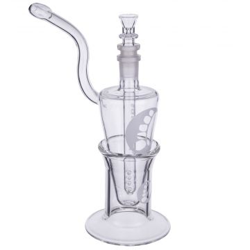 Sasquatch Glass - Bee Hive Bubbler and Base - Clear