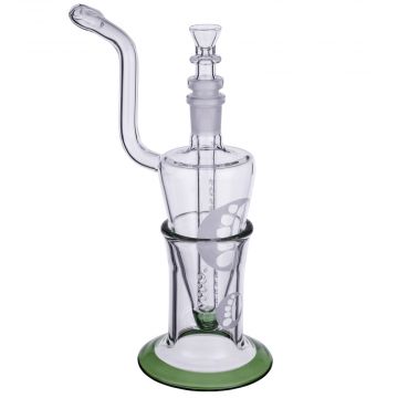 Sasquatch Glass - Bee Hive Bubbler and Base - Green