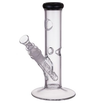 Sasquatch Glass - Scientific Glass Mini Straight Bong - Midnight Black