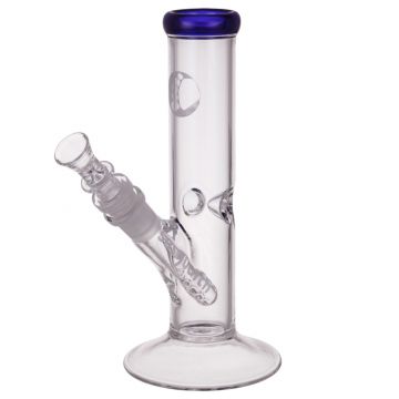 Sasquatch Glass - Scientific Glass Mini Straight Bong - Blue