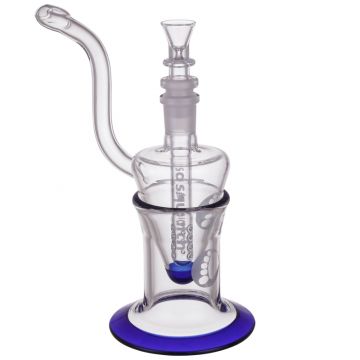 Sasquatch Glass - Wasp's Den Mini Bubbler and Base - Blue