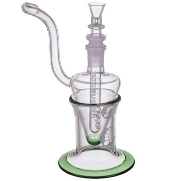 Sasquatch Glass - Wasp's Den Mini Bubbler and Base - Green