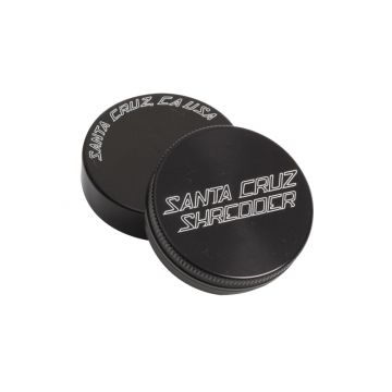 Santa Cruz Shredder - Mini Aluminum Herb Grinder - 2-part - Black
