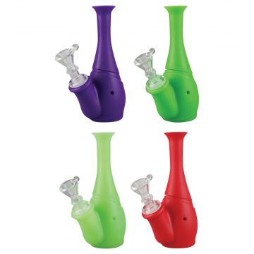 Silicone Vase Bubbler Simple Water Pipe | Random colors