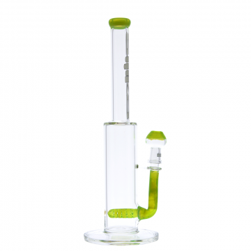 Silika - Gridlocked Straight Vapor Bong with Slitted Inline Perc - Slyme