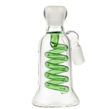 Glass Ashcatcher with Spiral Percolator | Green