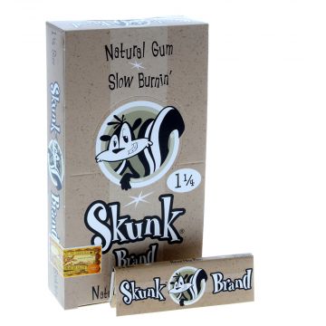 Skunk - 1 1/4 Hemp Rolling Papers - Box of 25 Packs