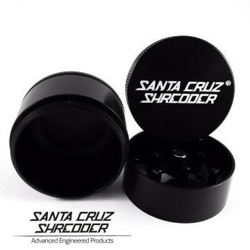 Santa Cruz Shredder Small Aluminum Grinder | 3-Part | Black 