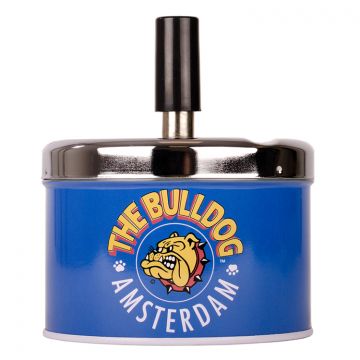 The Bulldog Original Metal Spinner Ashtray - Blue