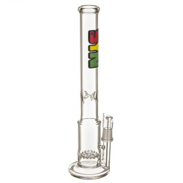 Syn Glass – Mini Disc Perc Bong – Rasta Label