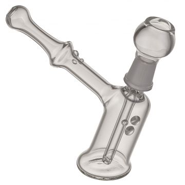 Glass Up-Right Hammer Vapor Bubbler with Marbles & Maria 