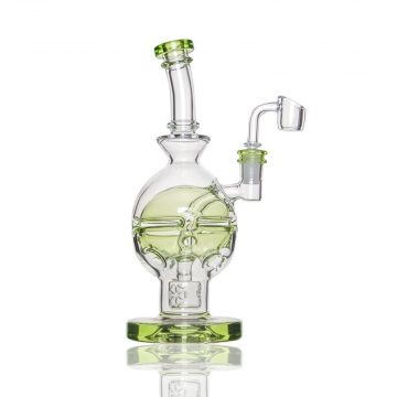 The Seed of Life Egg Faberge Egg Dab Rig with Banger | Transparent Slime