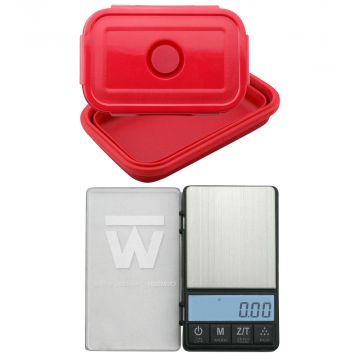 Truweigh Crimson Collapsible Bowl Scale - 200g x 0.01g