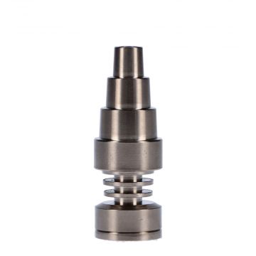 Domeless 6-in-1 Spiral Titanium Concentrate Nail | Male and Female