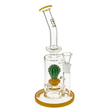 Glasscity Limited Edition Straight Double Perc Ice Bong | Pink 