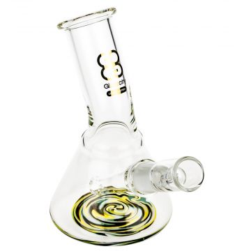 Glasscity Limited Edition Mini Beaker Dab Rig with Bent Mouthpiece - Worked Base 