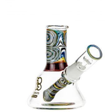 Glasscity Limited Edition Worked Mini Beaker Dab Rig - Side View 1