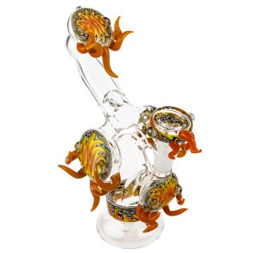 Glasscity Limited Edition Flaming Bubbler with Reversals