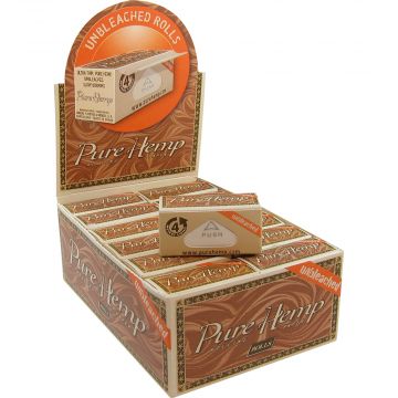 Pure Hemp - Unbleached Rolling Papers on Rolls - Box of 24 Rolls