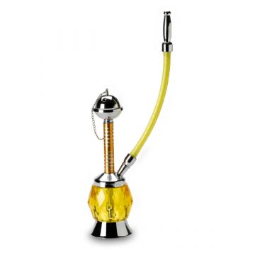 Mini Hookah - Acrylic and Metal Waterpipe with Hose