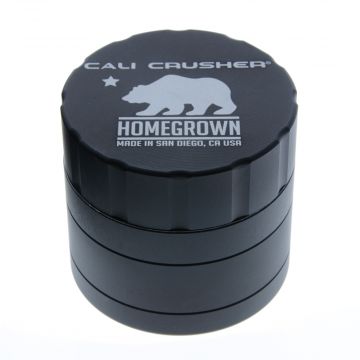 Cali Crusher - Homegrown 2.4 inch Hard Top 4-Piece Grinder - Black