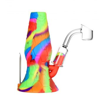 Pulsar RIP Series Mini Lava Flow Dual Mini Rig | Tie Dye