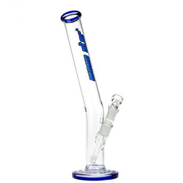 WS TX Burner 3.0 Glass Bong | Blue Line - Side View 1