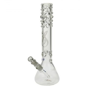 WS - Messias Illusion 7 mm Glass Bong with Ice Notches