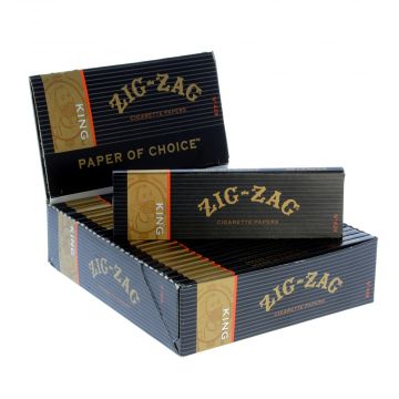 Zig Zag Orange - Slow Burning King Size Rolling Papers - Box of 24 Packs 