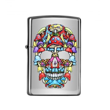 Zippo Death to Self Shroom Skull Lighter