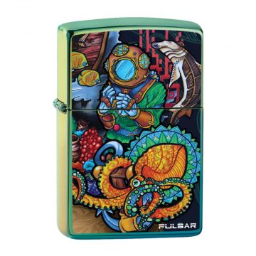 Zippo Lighter Pulsar Psychedelic Ocean