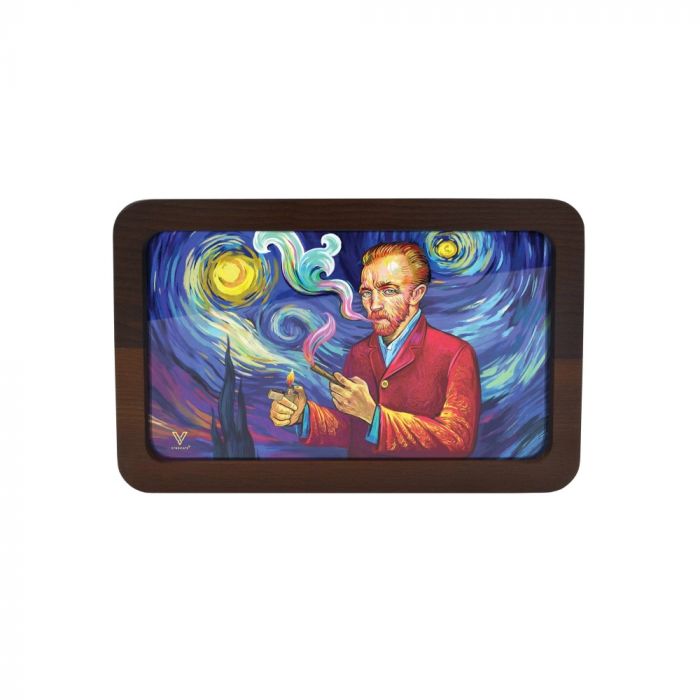 V Syndicate 3D High Def Wood Rolling Tray | Medium | Smoky Night main product photo