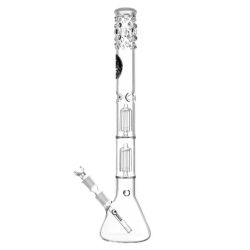 Heisenberg Beaker Bubble Double Tree Perc Bong | 18.8mm