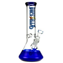 Dopezilla New York Beaker Base Ice Bong | Blue - Side View 1