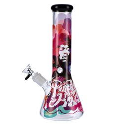 Famous Brandz Jimi Purple Haze Beaker Ice Bong | 12 Inch - Side View 2