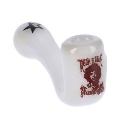 Famous Brandz Jimi Rock On Glass Sherlock Pipe | 4 Inch