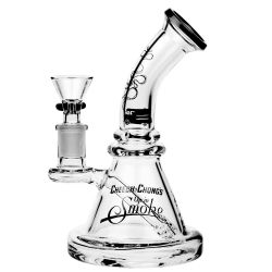 Cheech & Chong’s Strawberry Mini Beaker Bong | Black | side view 1