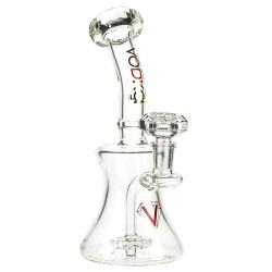 Vodka Glass Processo Beaker Bong with Showerhead Perc | Clear - Side View 1