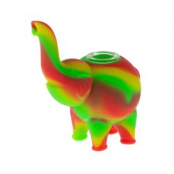 Silicone Mini Elephant Hand Pipe | All colors