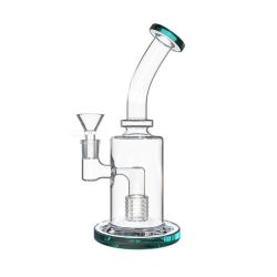 Bent Neck Bong with Matrix Percolator | side view 1