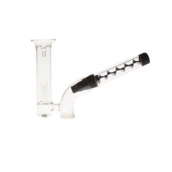 V12 Glass Blunt Bubbler | Black