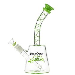 Cheech & Chong’s The Cheech Beaker Base Bong | 12 Inch | Green - Side View 1
