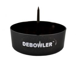 Debowler Ashtray with Cleaning Spike | 4 Inch | Black