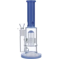 Glass Bong with Colored Neck | Teal | View 1