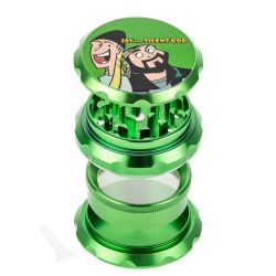 Jay and Silent Bob Aluminum Grinder | Jay & Bob | Black - Top View 