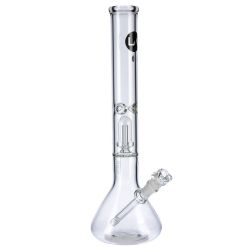 LA Pipes Beaker Ice Bong with Showerhead Percolator | side view 1